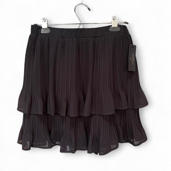 Nwt worthington pleated tiered ruffle skirt - Picture 1 of 5